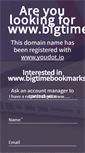 Mobile Screenshot of bigtimebookmarks.com